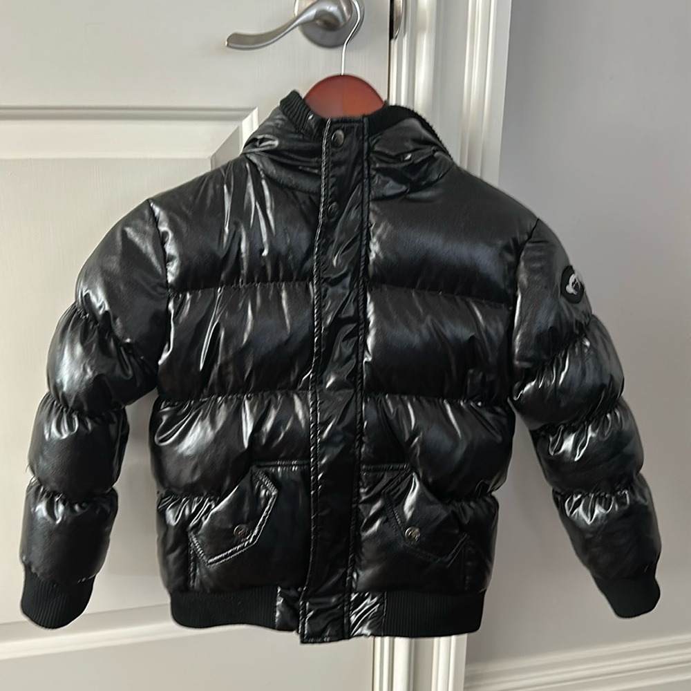 Black Appaman Girls black Puffer coat